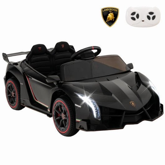 12V Licensed Lamborghini 4WD Kids Ride-on Sports Car With 2.4G Remote-Black