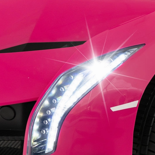 12V Licensed Lamborghini 4WD Kids Ride-on Sports Car With 2.4G Remote-Pink