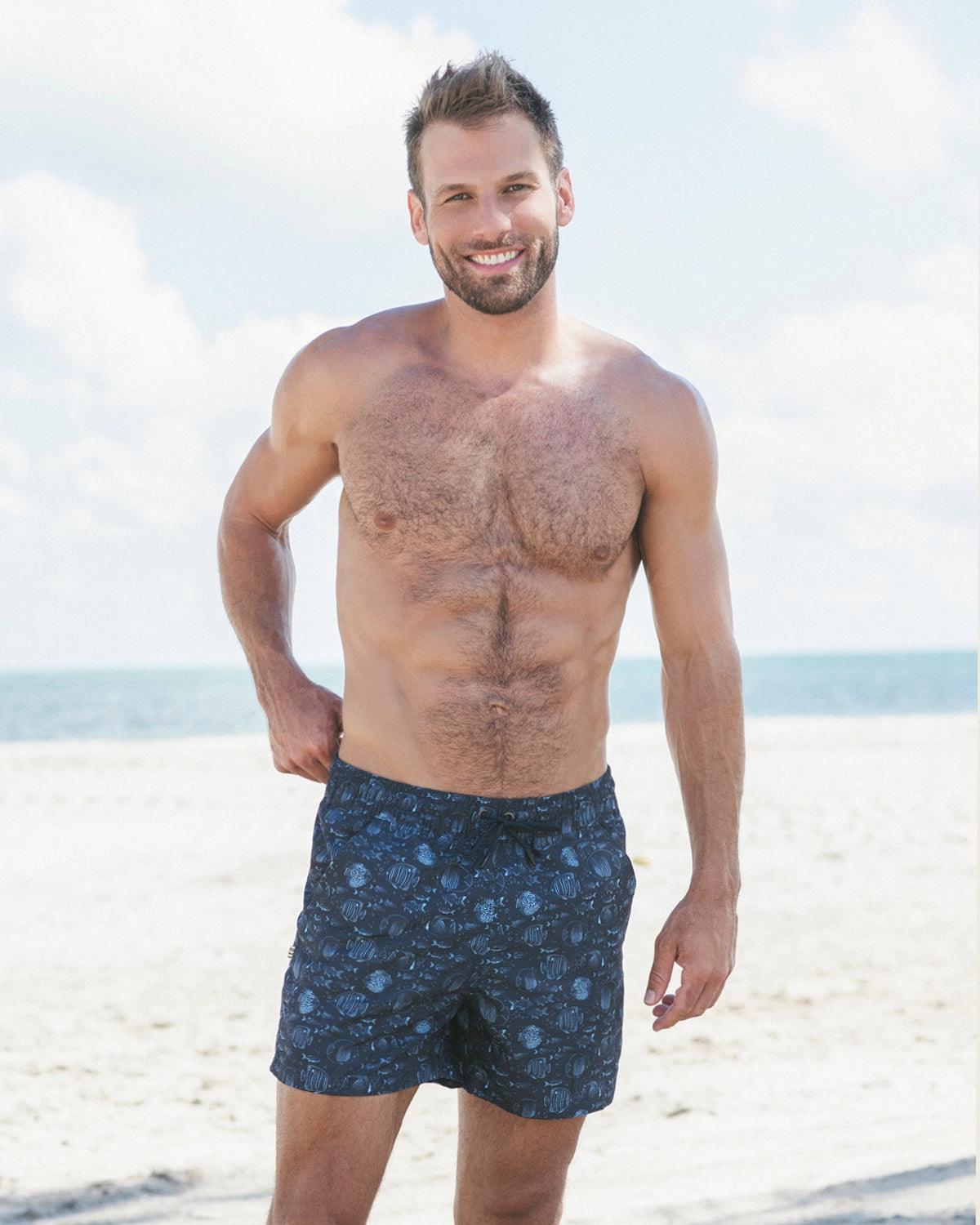 5" Eco-Friendly Men's Swim Trunk with Soft Inner Mesh Lining