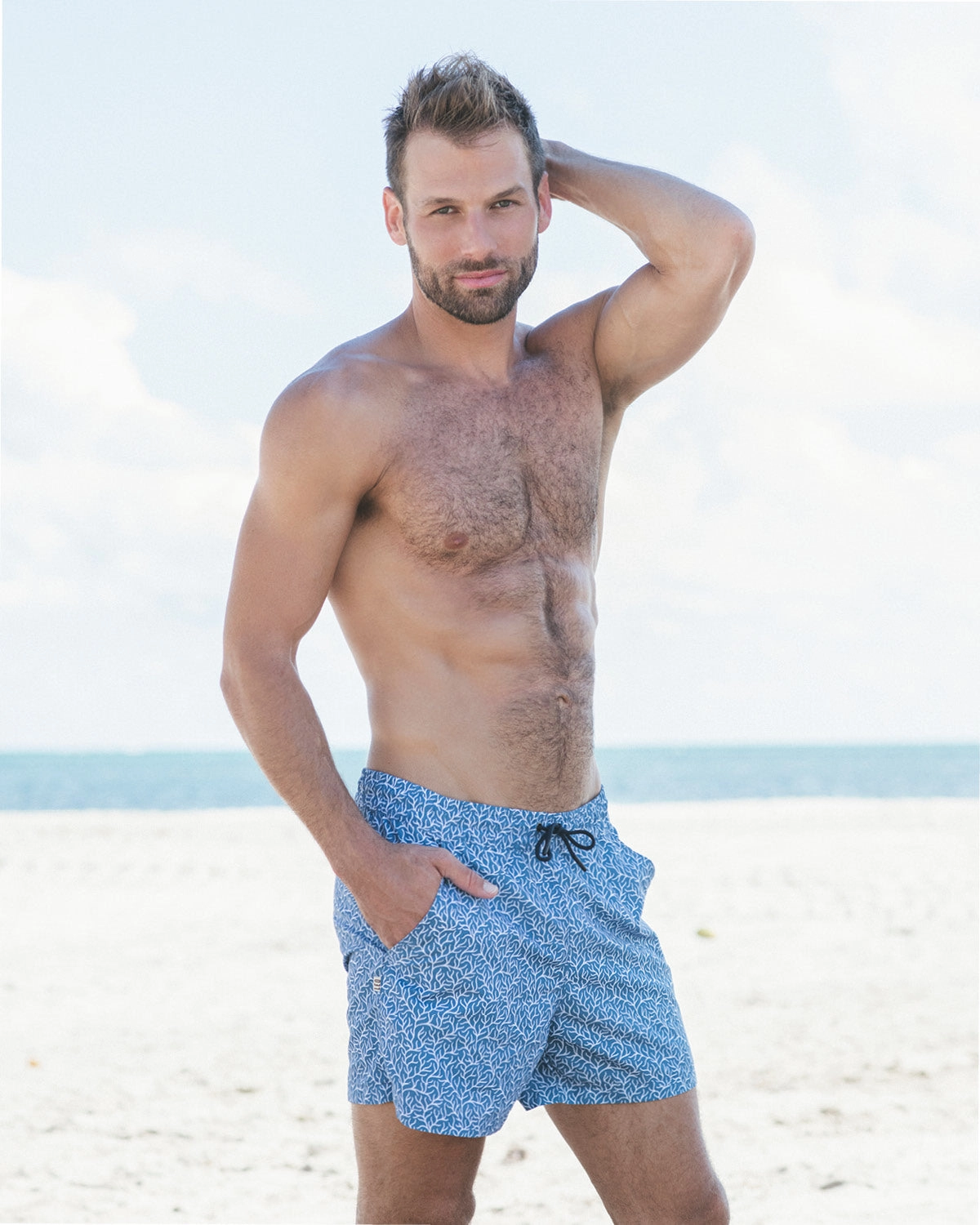 5" Eco-Friendly Men's Swim Trunk with Soft Inner Mesh Lining
