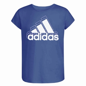 adidas - Girls' (Junior) Badge Of Sport T-Shirt (GC4377 BLU)