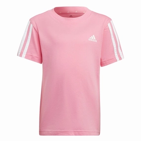 adidas - Girls' (Toddler & Junior) Essentials 3-Stripes T-Shirt (HN8885)