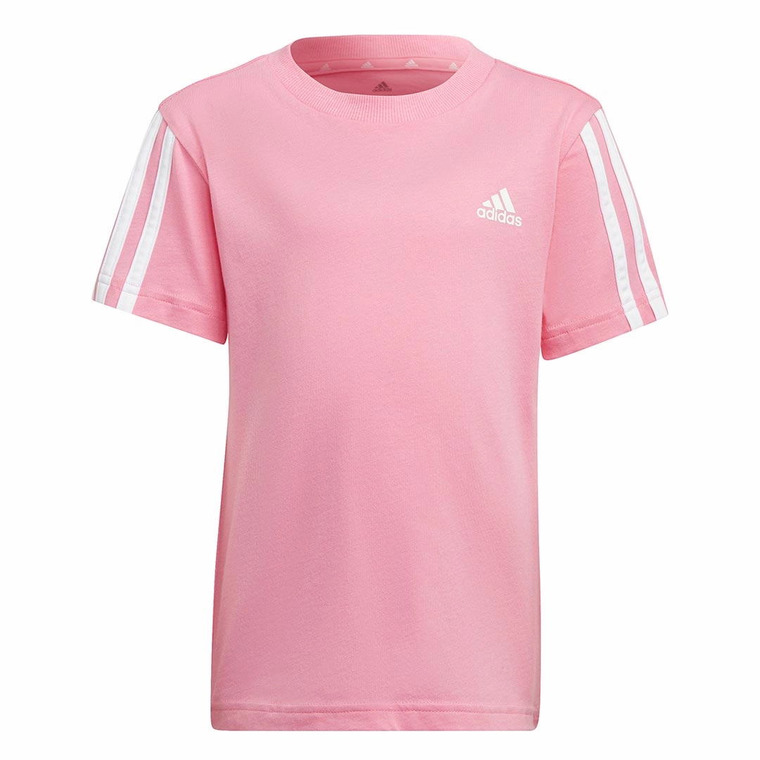 adidas - Girls' (Toddler & Junior) Essentials 3-Stripes T-Shirt (HN8885)
