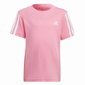 adidas - Girls' (Toddler & Junior) Essentials 3-Stripes T-Shirt (HN8885)