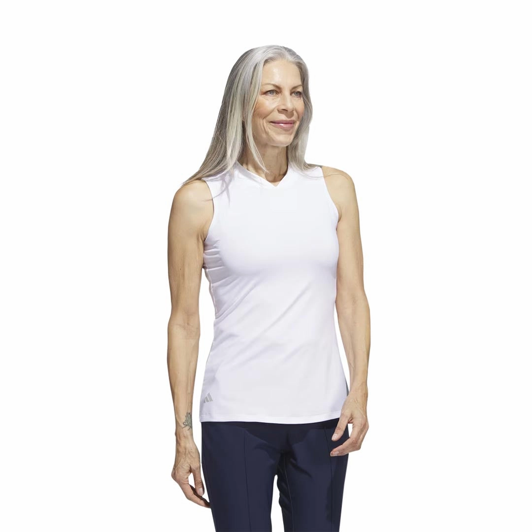 adidas - Women's Embossed Sleeveless Polo (HY7170)