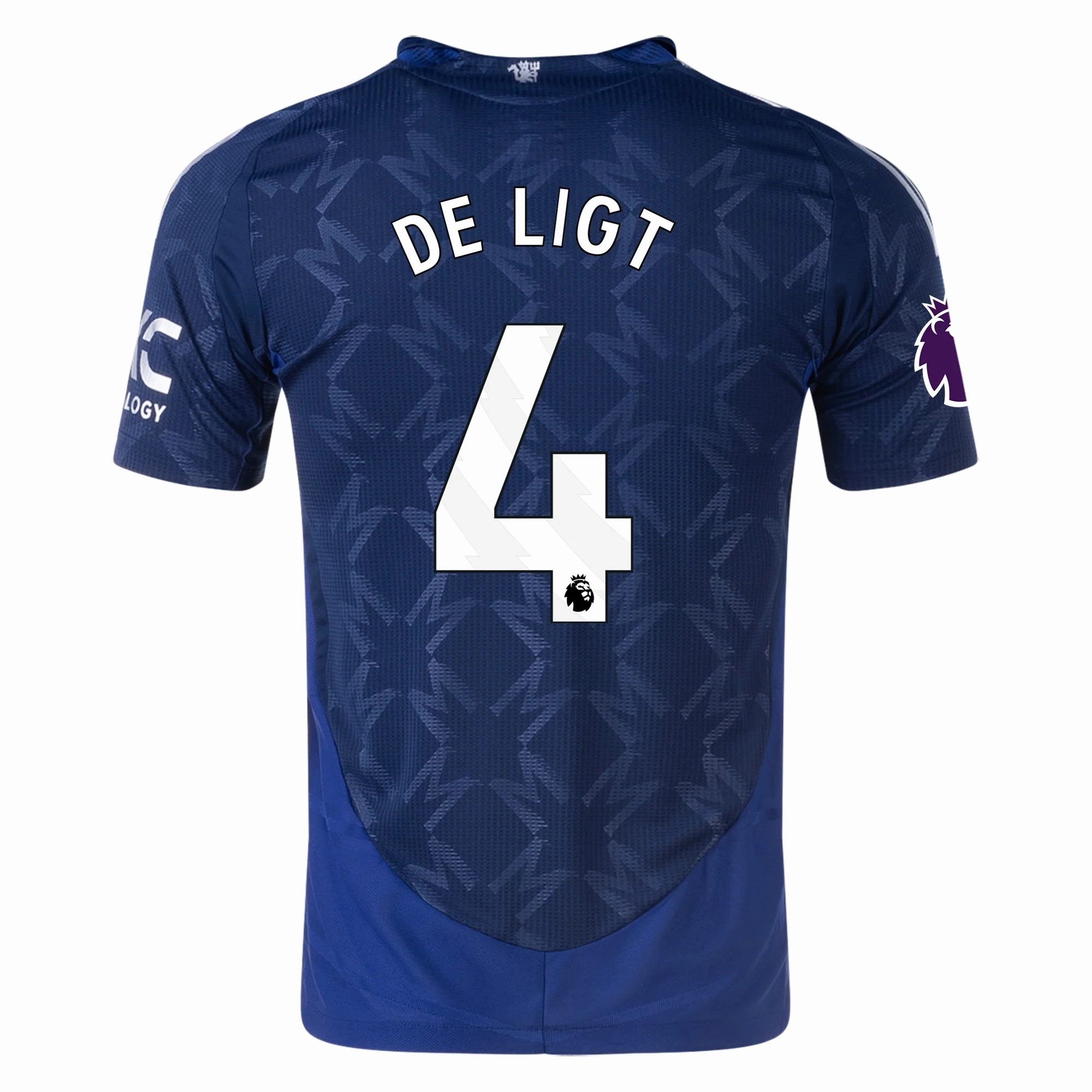 adidas Manchester United Authentic Matthijs de Ligt Away w/ EPL Patch 24/25 (Night Indigo)