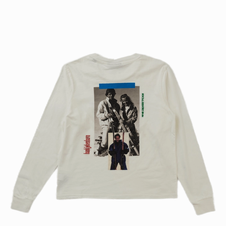 Artwork Tee Long Sleeve Off White