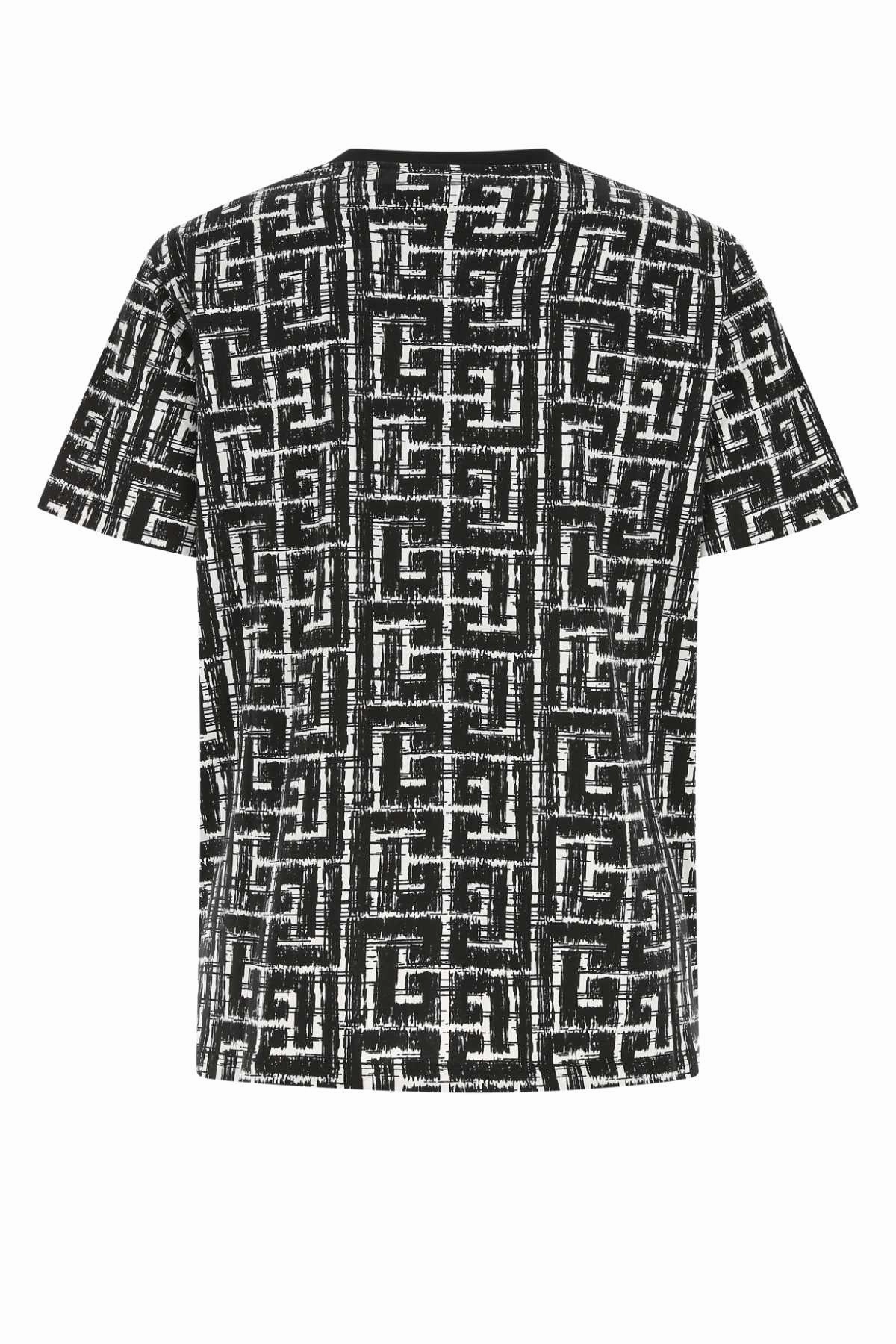 Balmain Logo Embossed Crewneck T-Shirt