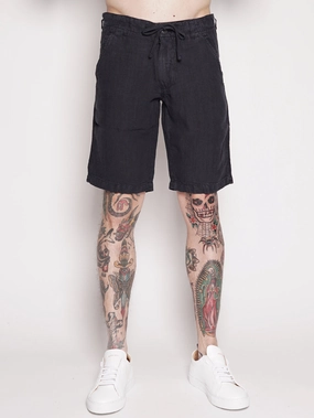 Blue Linen Bermuda