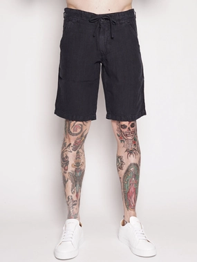 Blue Linen Bermuda