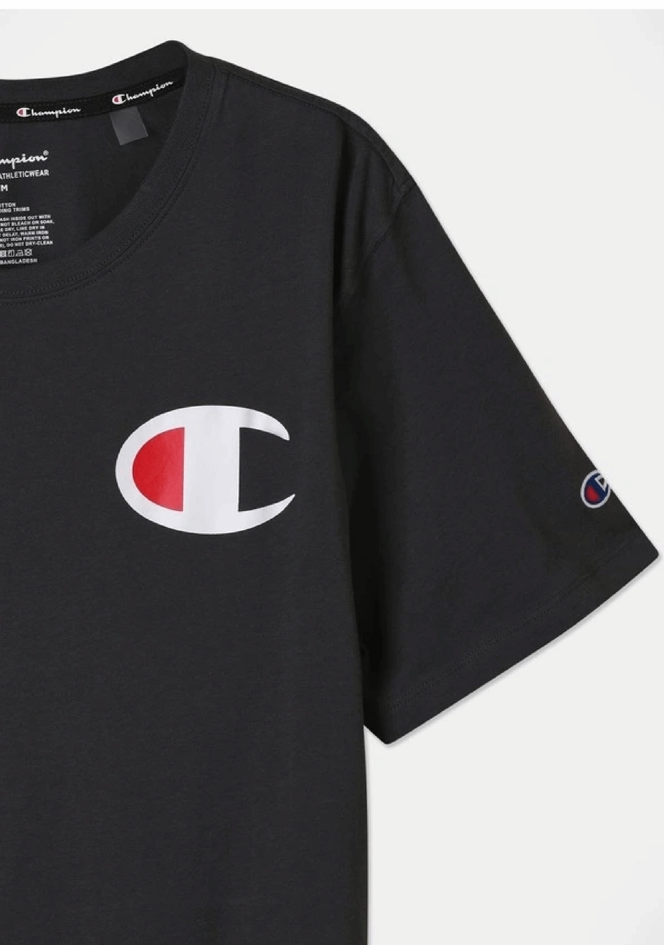 Champion Men’s C Logo Short Sleeve Tee Granite Heather