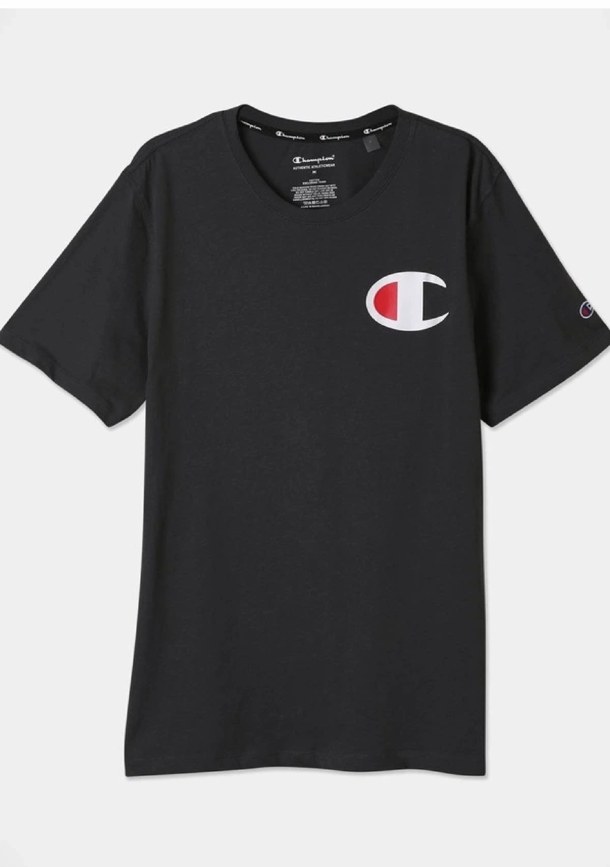 Champion Men’s C Logo Short Sleeve Tee Granite Heather