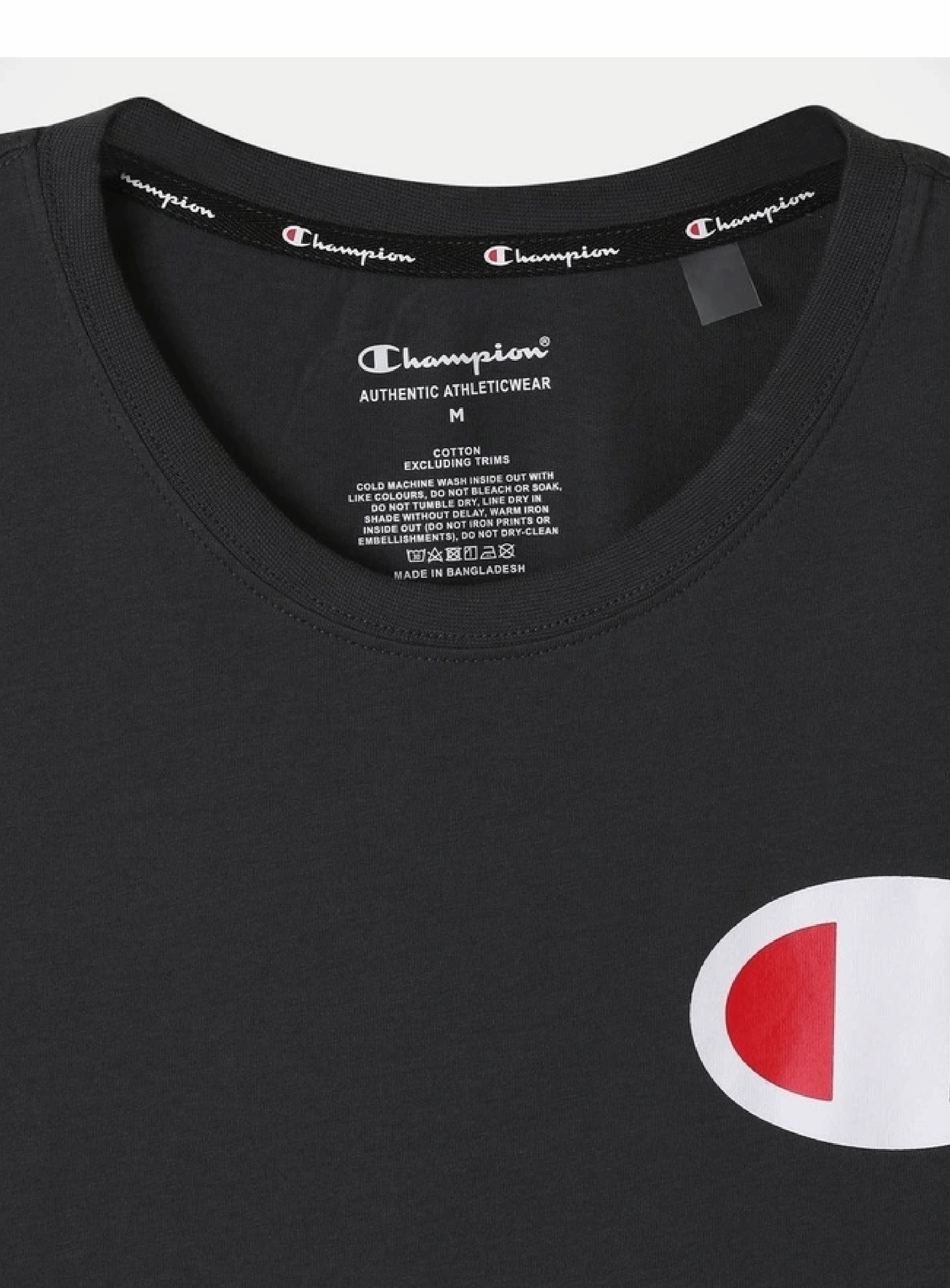 Champion Men’s C Logo Short Sleeve Tee Granite Heather