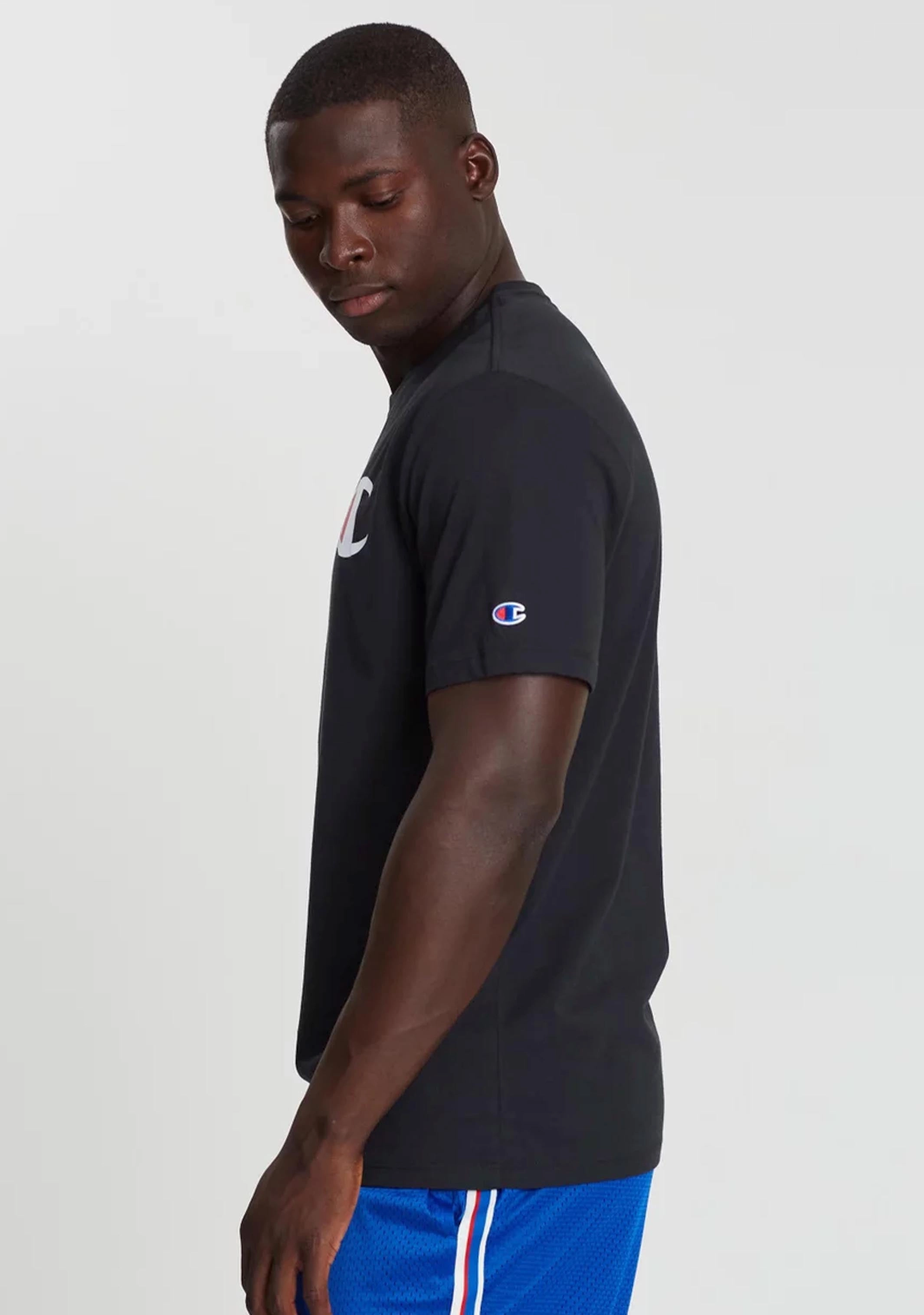 Champion Men’s C Logo Short Sleeve Tee Granite Heather
