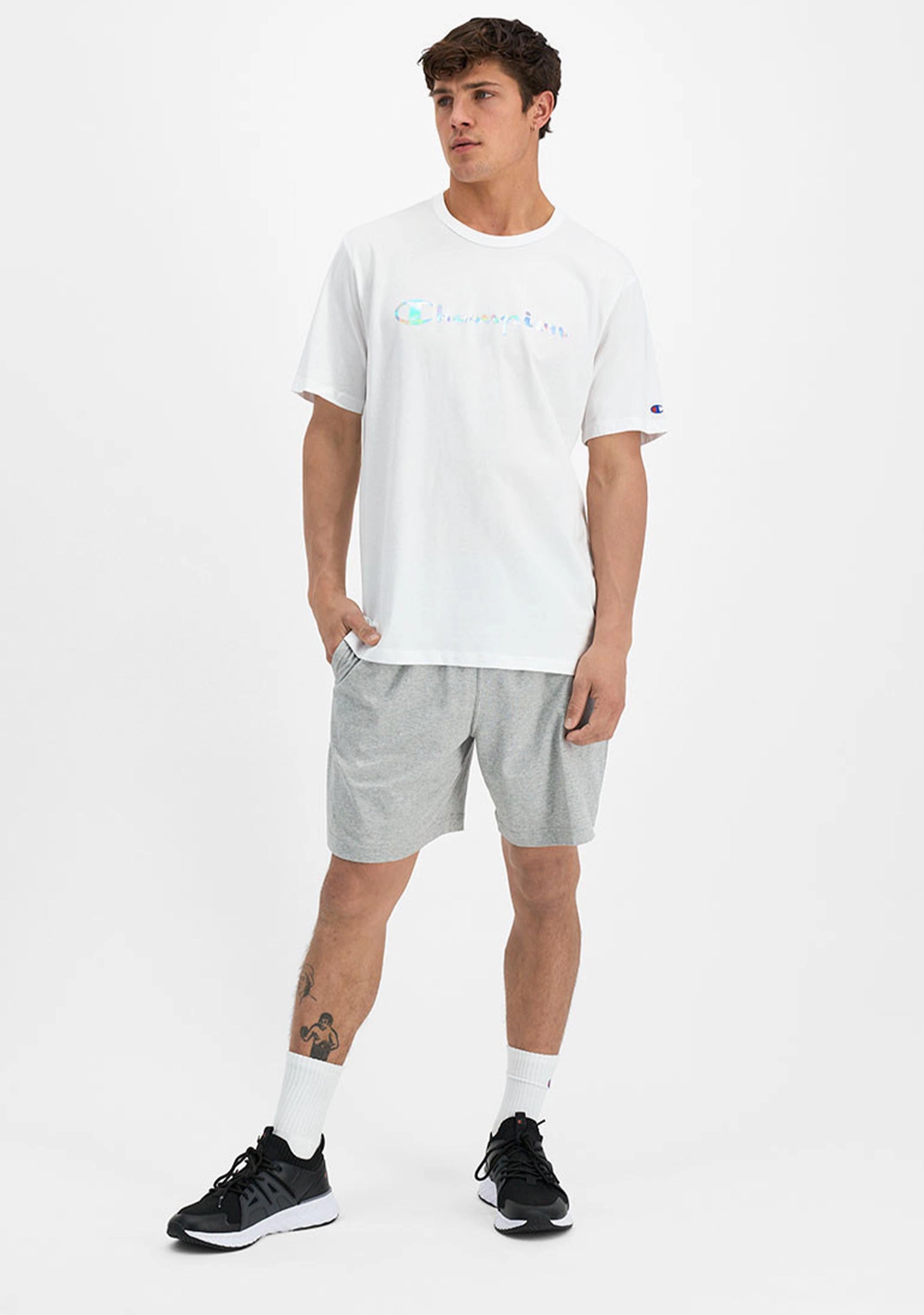 Champion Men’s Foil Logo Tee White