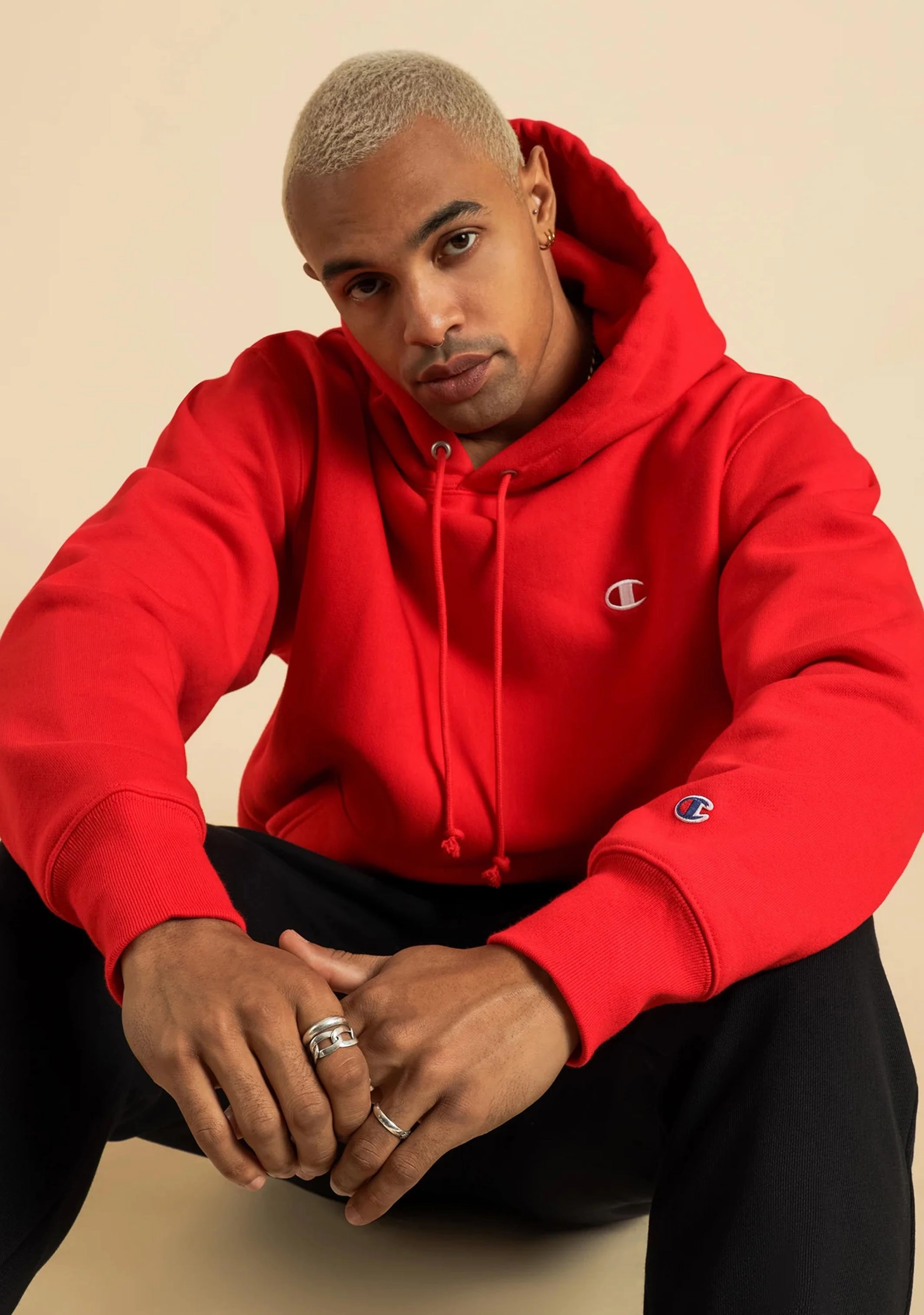 Champion Men's Reverse Weave C-Logo Hoodie