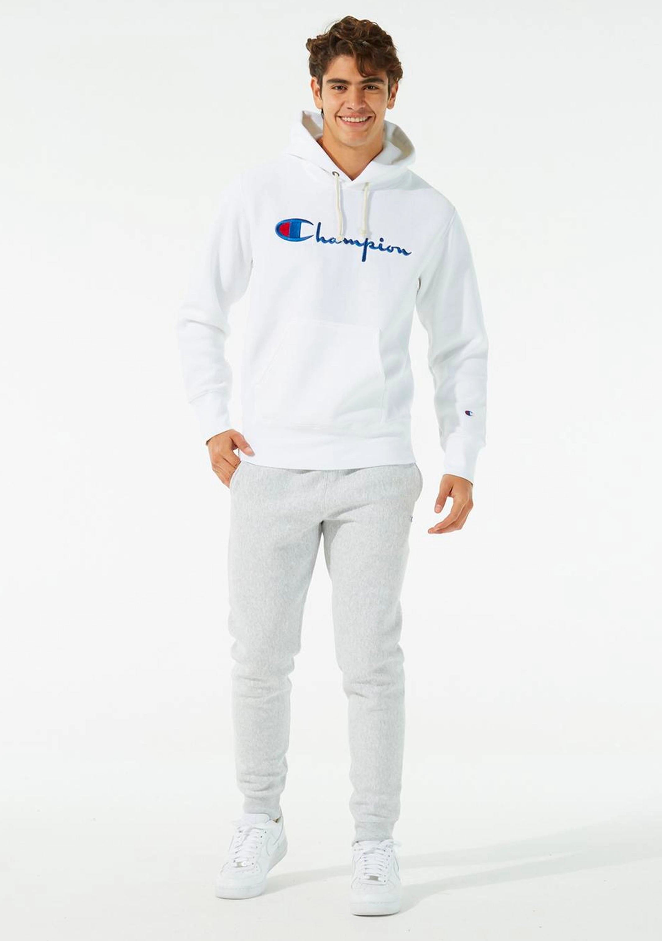 Champion Men's Reverse Weave Script Hoodie