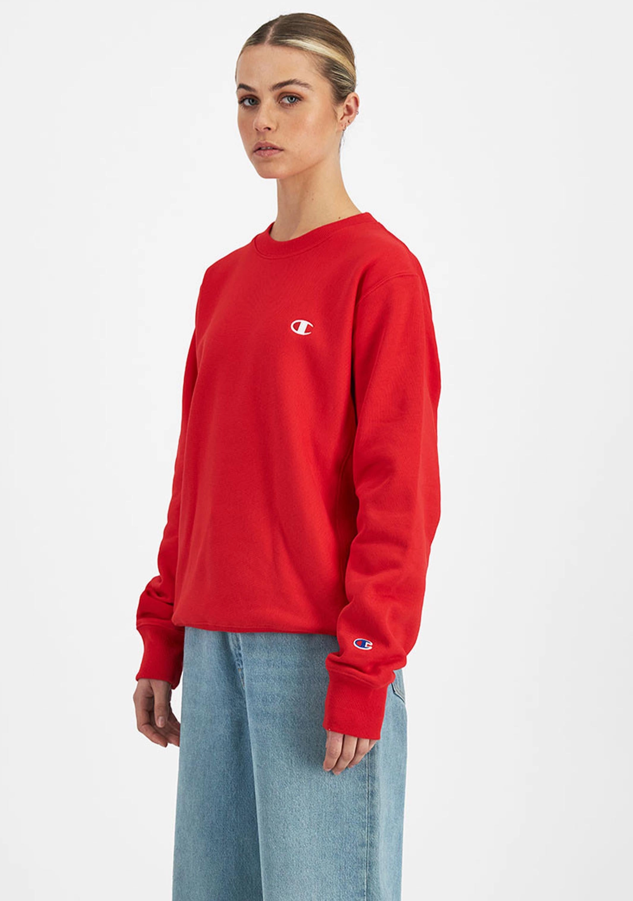 Champion Men's Reverse Weave Small C-Logo Crew