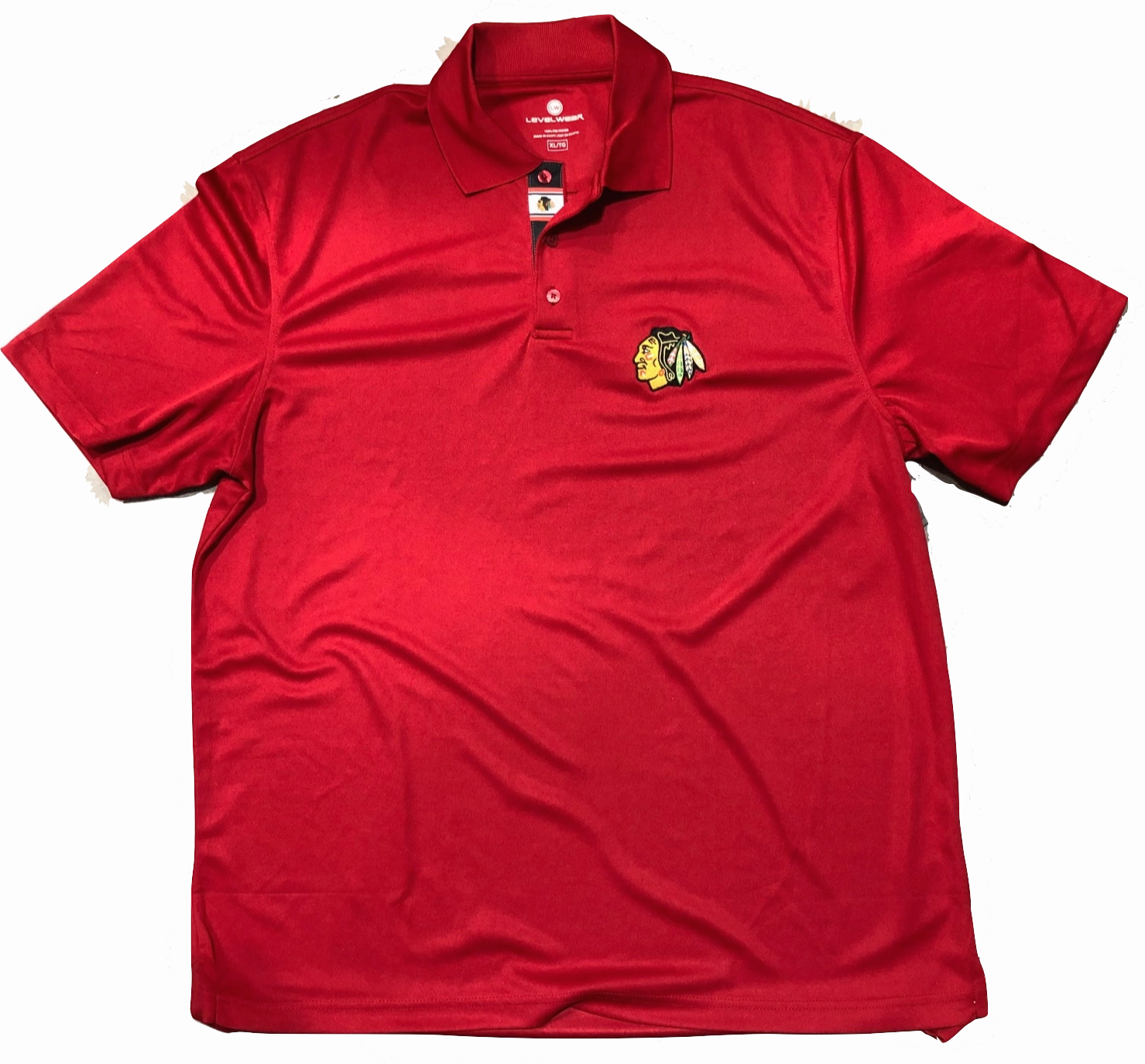 Chicago Blackhawks Omaha Bar Stripe Polo By Levelwear