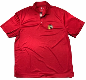 Chicago Blackhawks Omaha Bar Stripe Polo By Levelwear