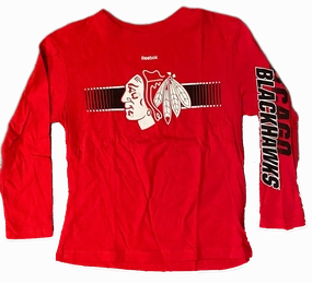 Chicago Blackhawks Reebok NHL Child Blinder Long Sleeve Tee