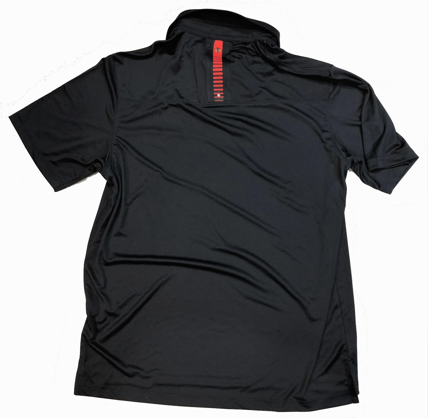 Chicago Blackhawks RPM Back Stripe Polo By Levelwear-Black
