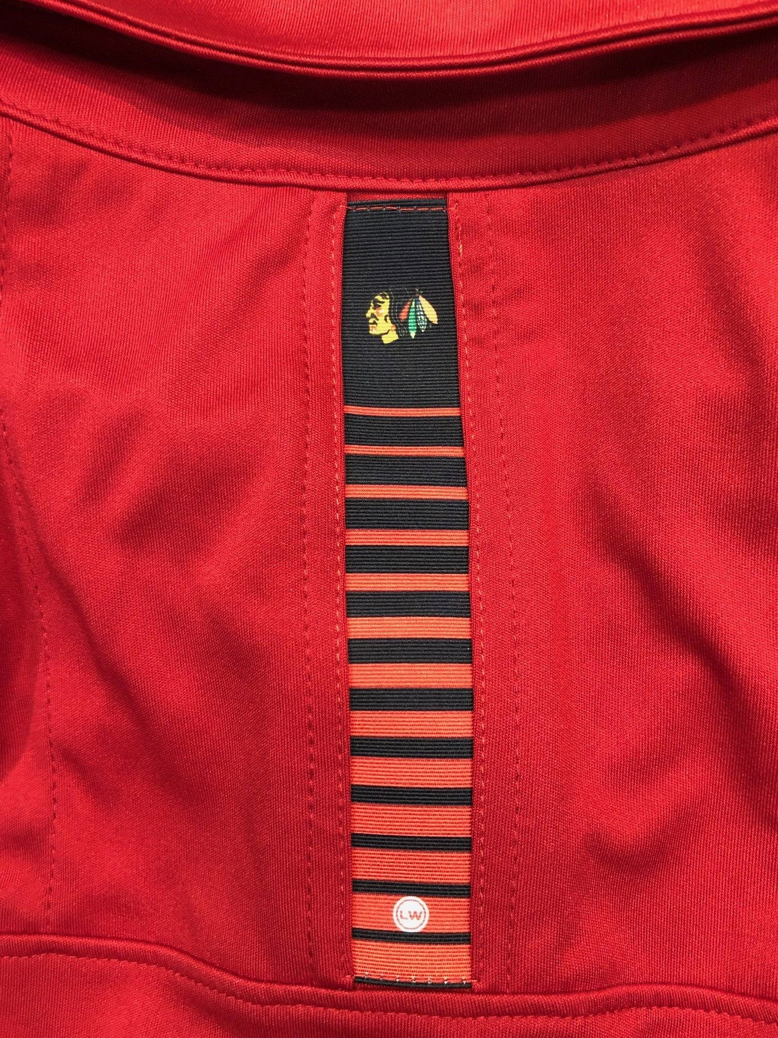 Chicago Blackhawks RPM Back Stripe Polo By Levelwear-Red