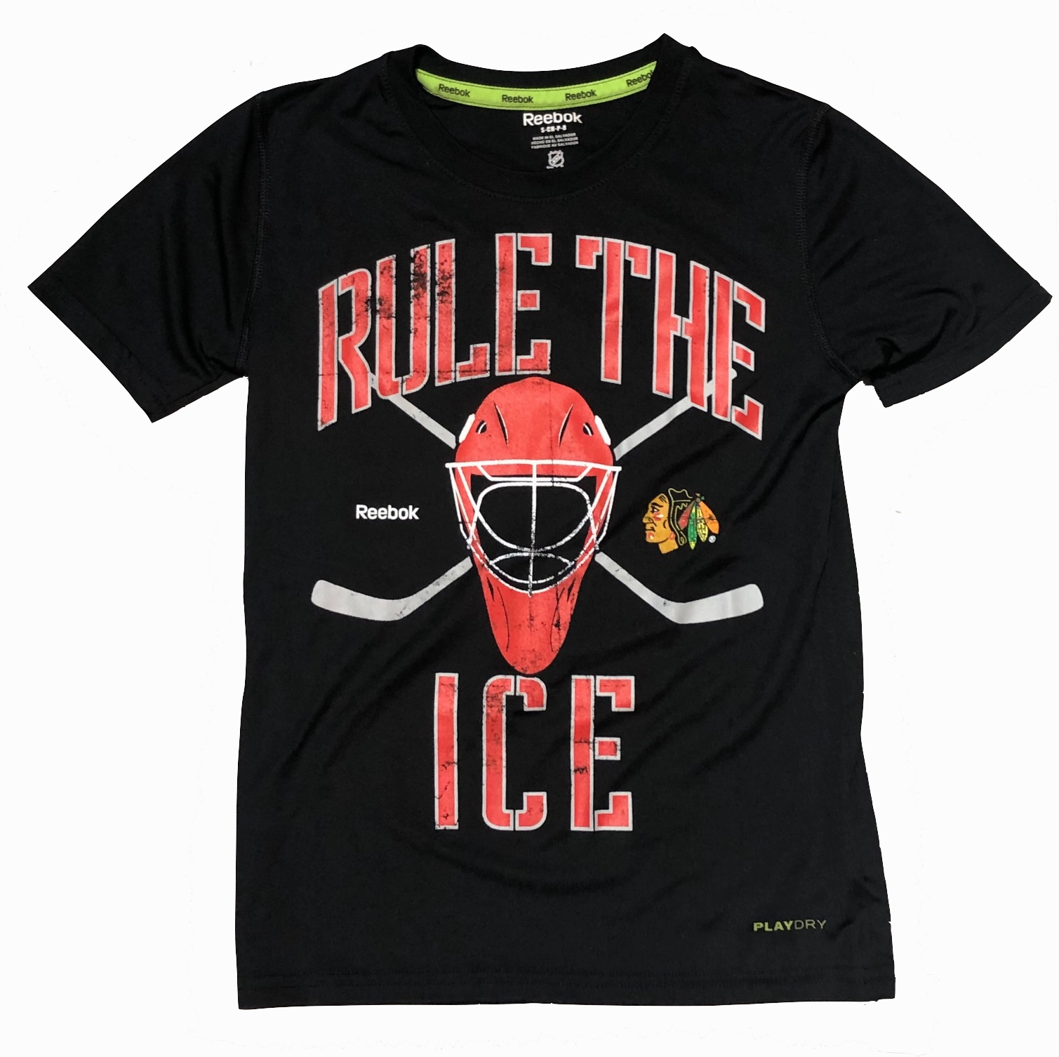 Chicago Blackhawks Youth Rule The Ice Performance Tee