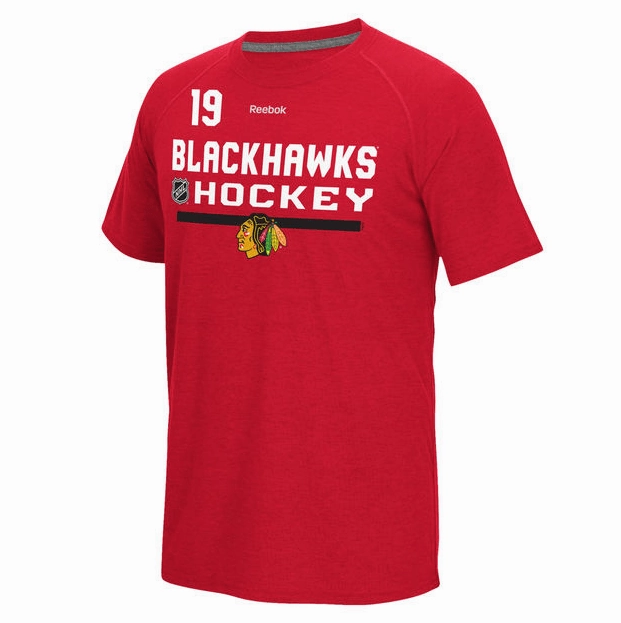 Child Chicago Blackhawks Jonathan Toews Reebok Red Freeze Speedwick Name & Number T-Shirt