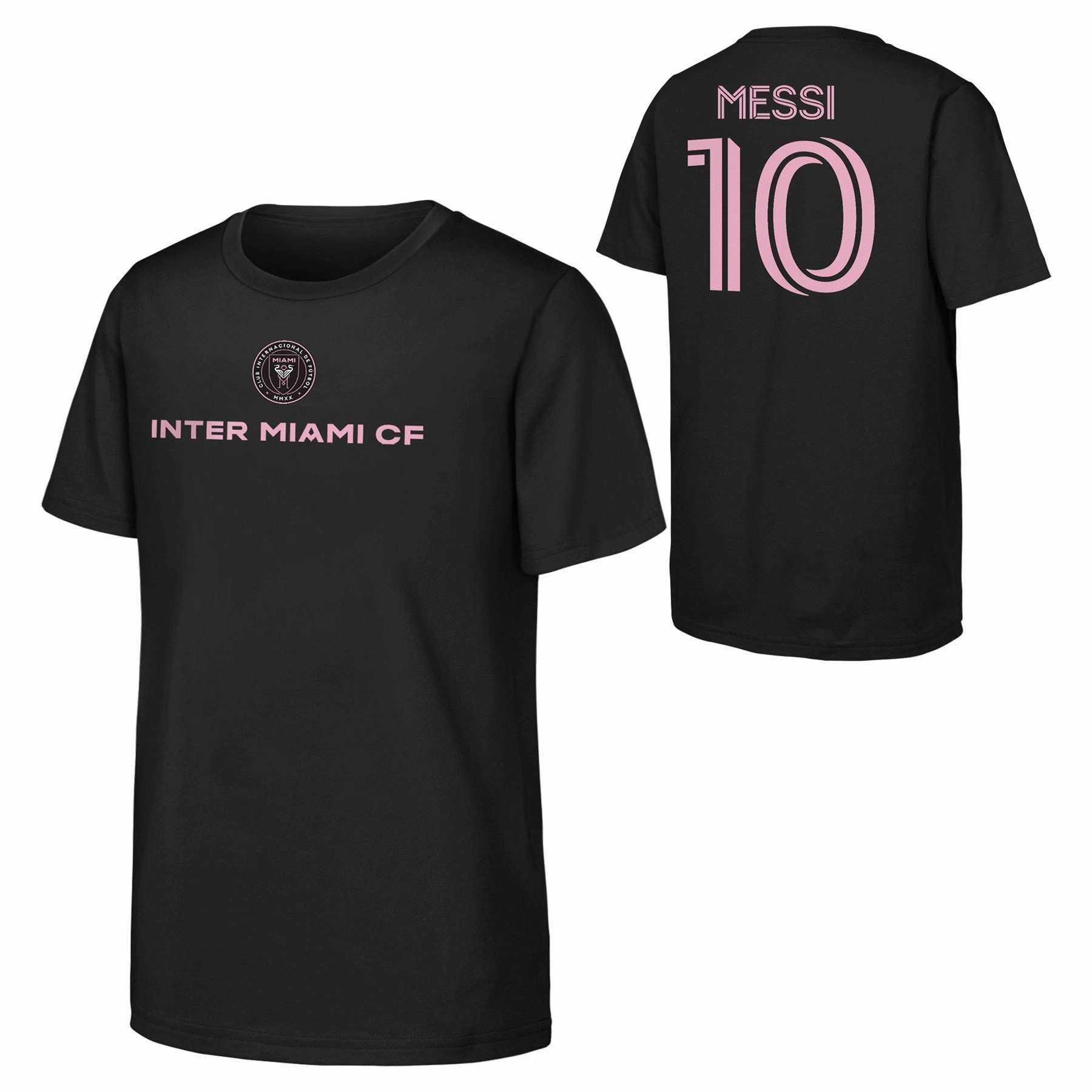 Child Lionel Messi Inter Miami Black Name & Number T-Shirt