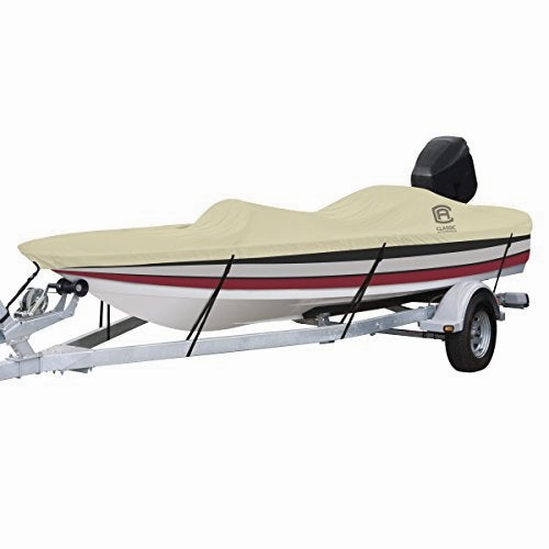 Classic Accessories 20-087-122401-00 DryGuard Heavy-Duty Waterproof Boat Cover