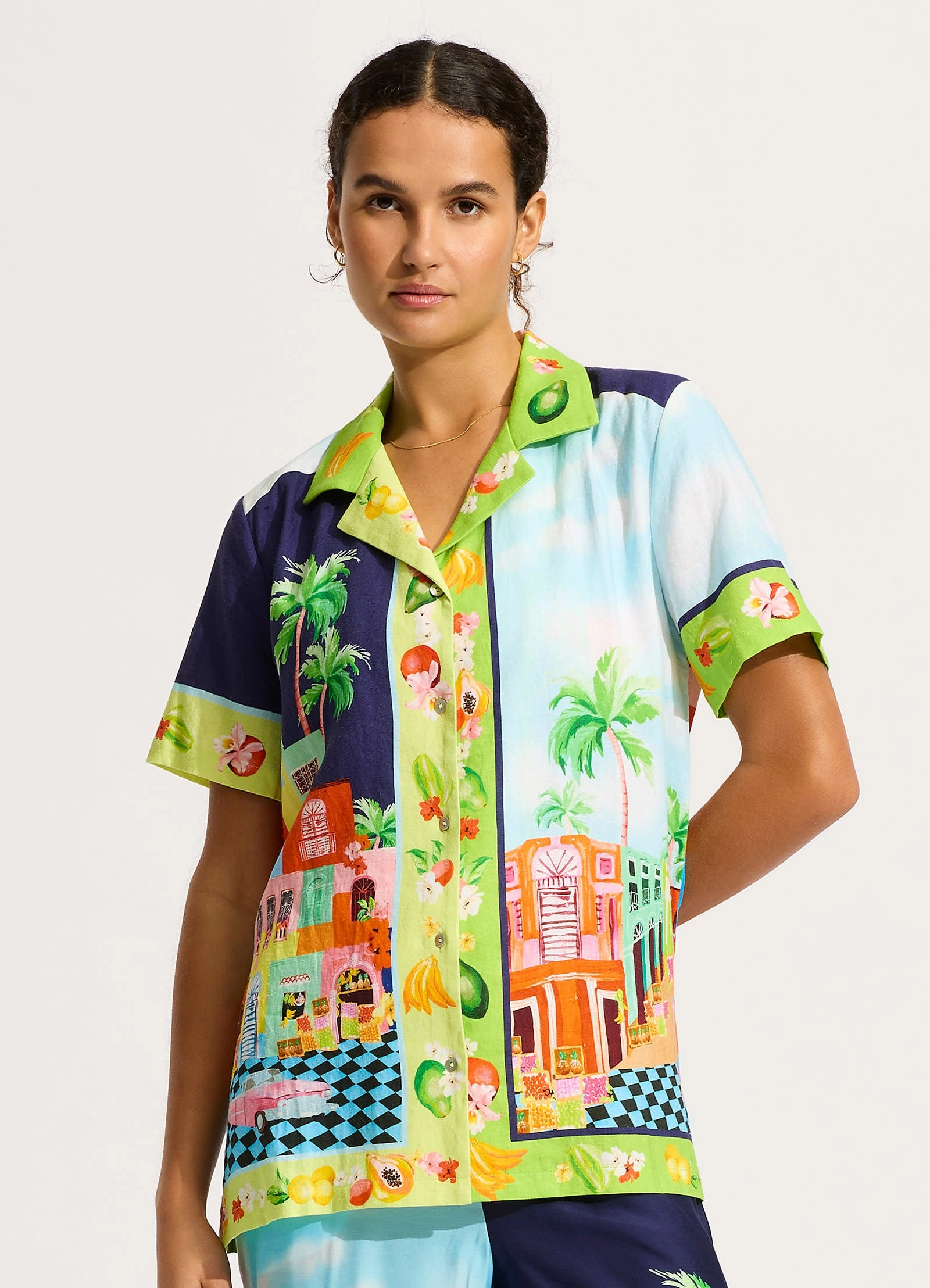 Cuba Shirt - Turquoise