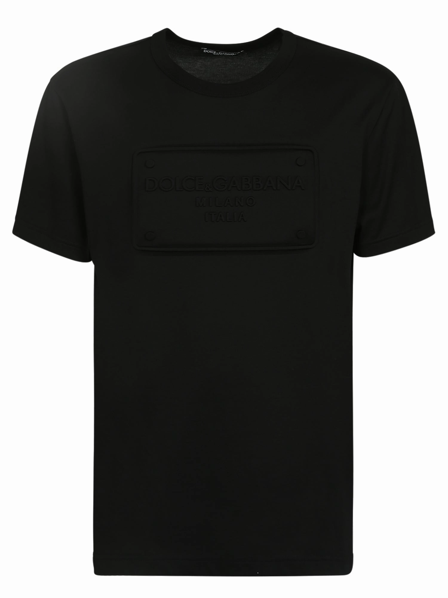 Dolce & Gabbana Logo Embossed Crewneck T-Shirt