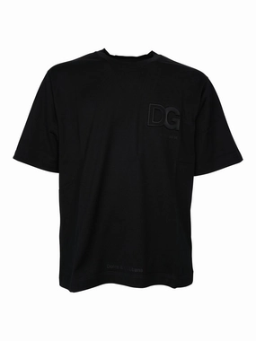 Dolce & Gabbana Logo Embossed Crewneck T-Shirt