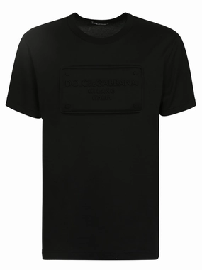 Dolce & Gabbana Logo Embossed Crewneck T-Shirt