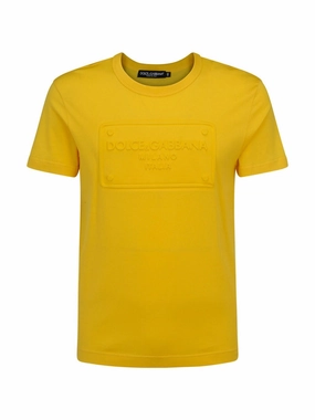 Dolce & Gabbana Logo Embossed Crewneck T-Shirt