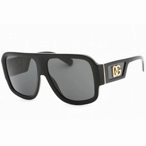 Dolce & Gabbana Men's Sunglasses - Black Plastic Frame Dark Grey Lens | 0DG4401 501/87