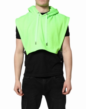 Dolce & Gabbana Polyester Hooded Sportswear Vest Men's Sweater (Pre-Owned)