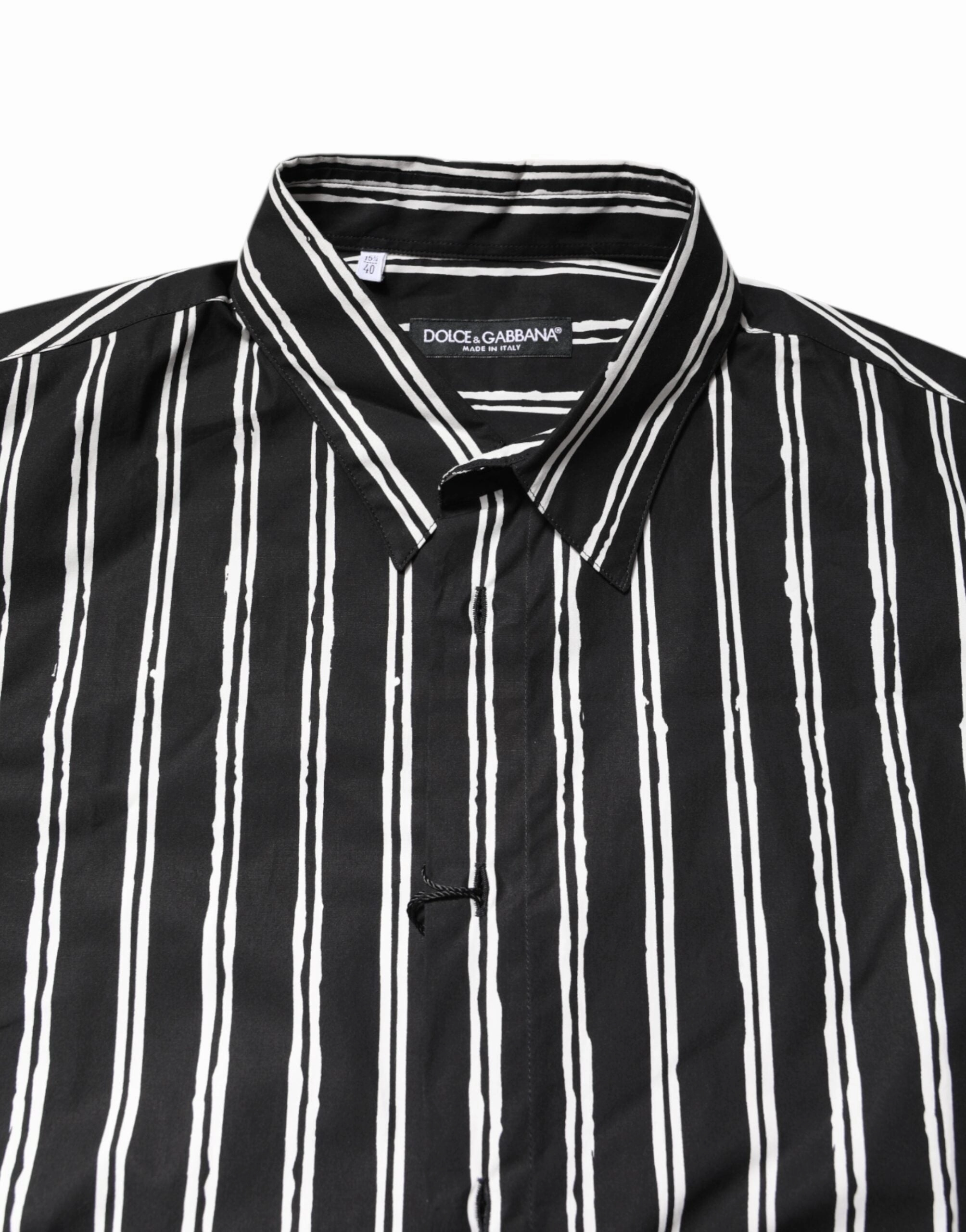 Dolce & Gabbana  Striped Cotton Dress Men's Shirt