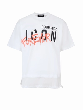 Dsquared2 Logo Graffiti Print T-Shirt