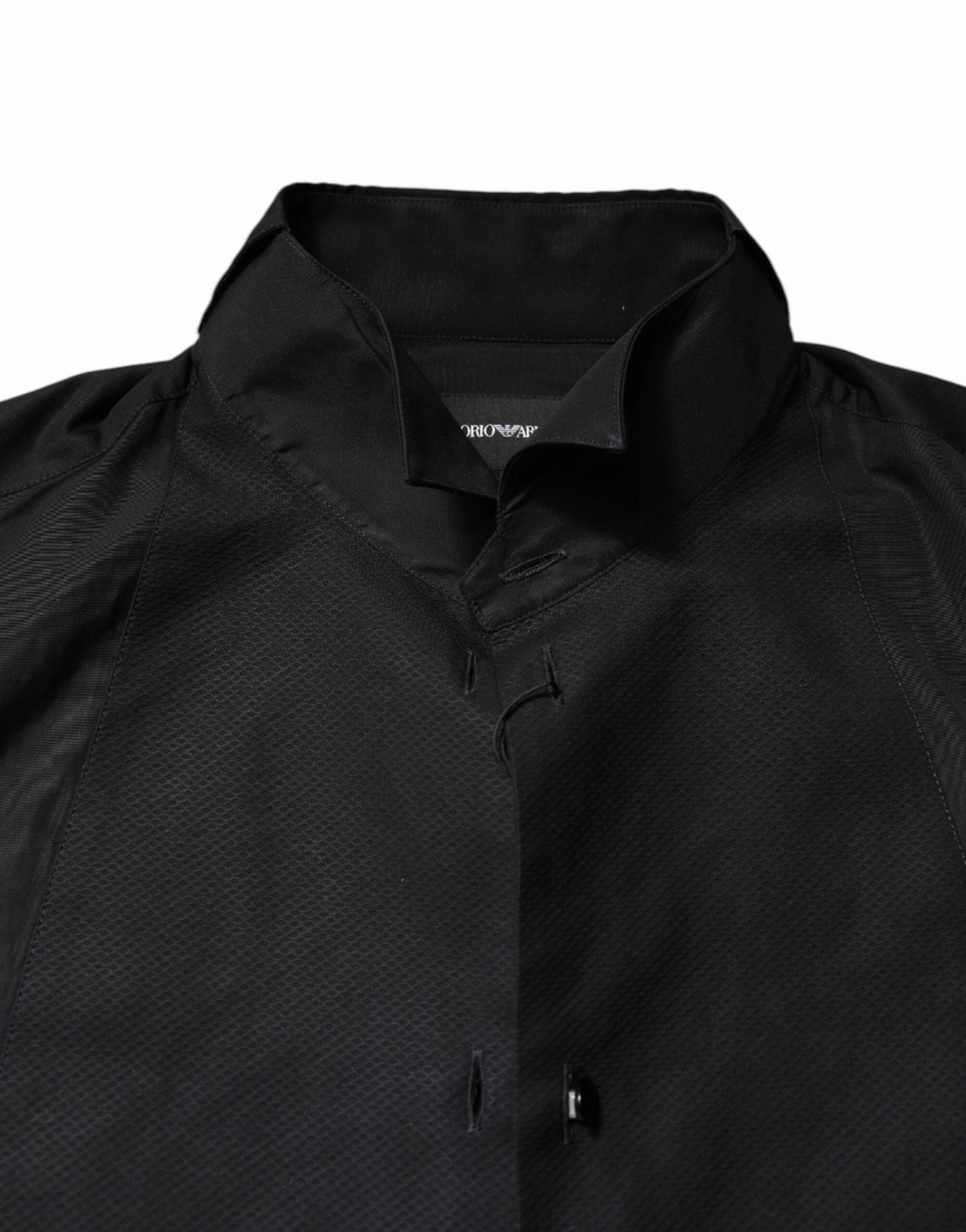 Emporio Armani Cotton Long Sleeves Men Formal Dress Men's Shirt (Pre-Owned)