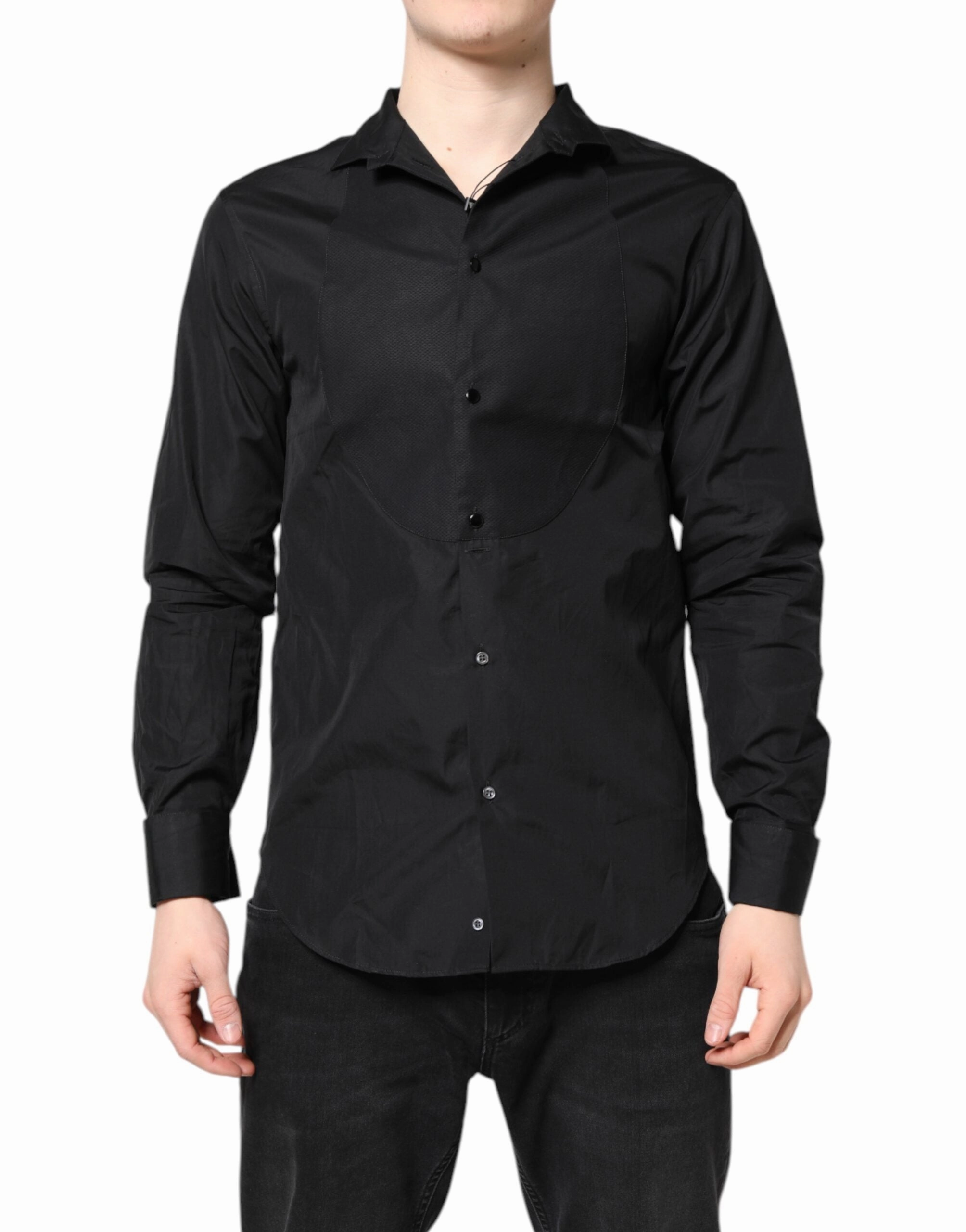 Emporio Armani Cotton Long Sleeves Men Formal Dress Men's Shirt (Pre-Owned)