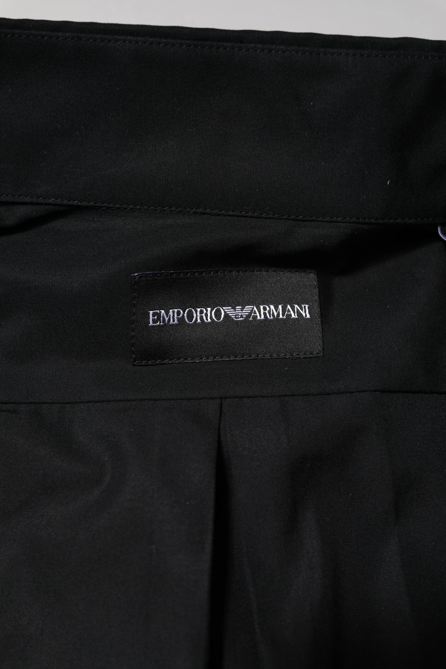 Emporio Armani Cotton Long Sleeves Men Formal Dress Men's Shirt (Pre-Owned)