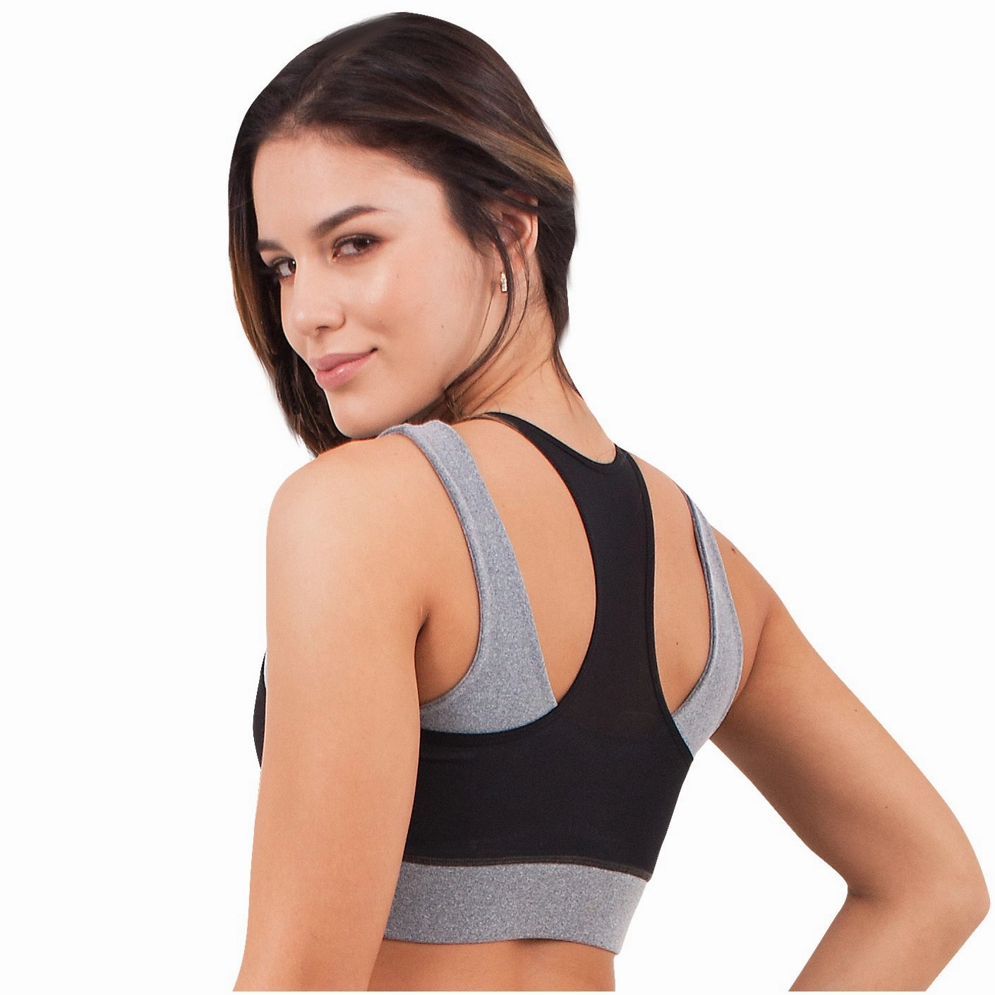 FLEXMEE 902006 Waves Sport Active Racerback Bra | Supplex 360