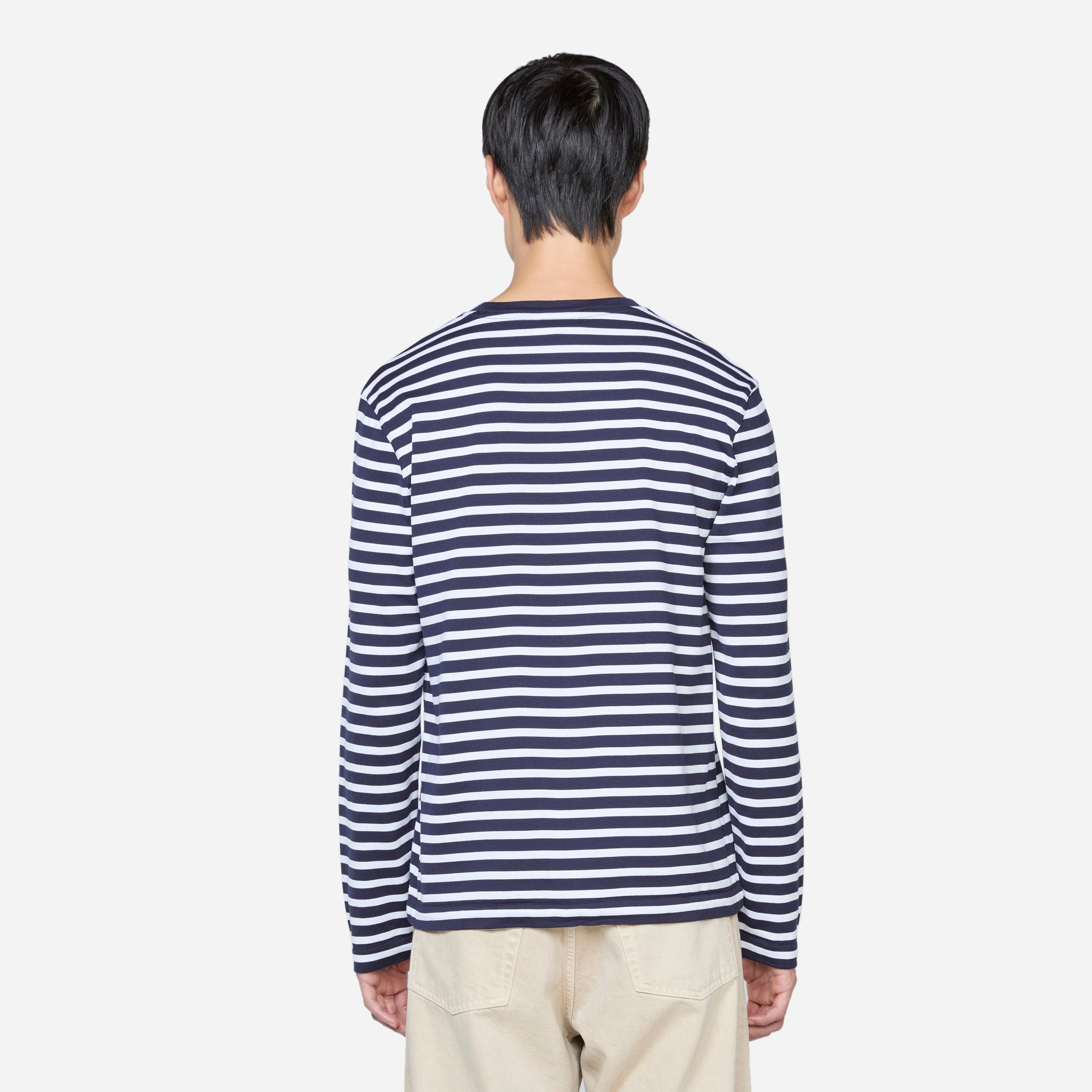 Fox Head Patch Regular Marin T-Shirt Navy Stripes