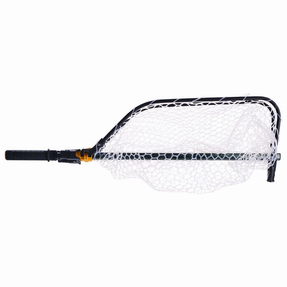 FRABILL Conservation Folding Landing Net - Rubber - 12" Deep - 21" x 24" Hoop, 36" Handle