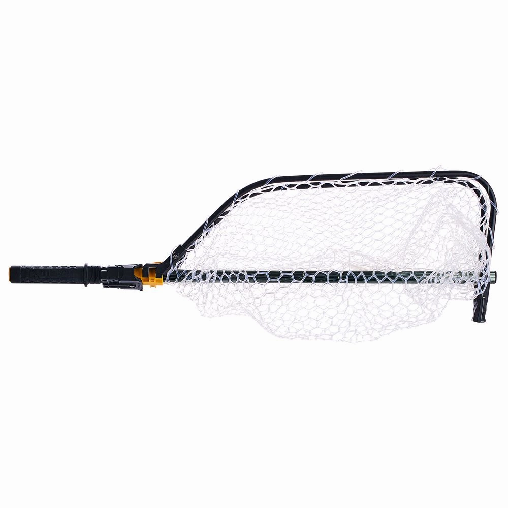 FRABILL Conservation Folding Landing Net - Rubber - 12" Deep - 21" x 24" Hoop, 36" Handle