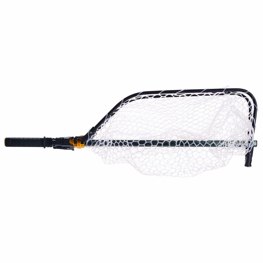 FRABILL Conservation Folding Landing Net - Rubber - 12" Deep - 21" x 24" Hoop, 36" Handle