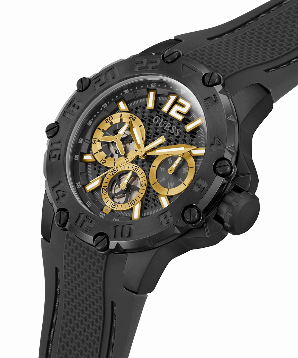GUESS Mens Black Multi-function Watch