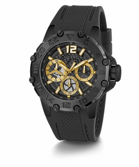GUESS Mens Black Multi-function Watch